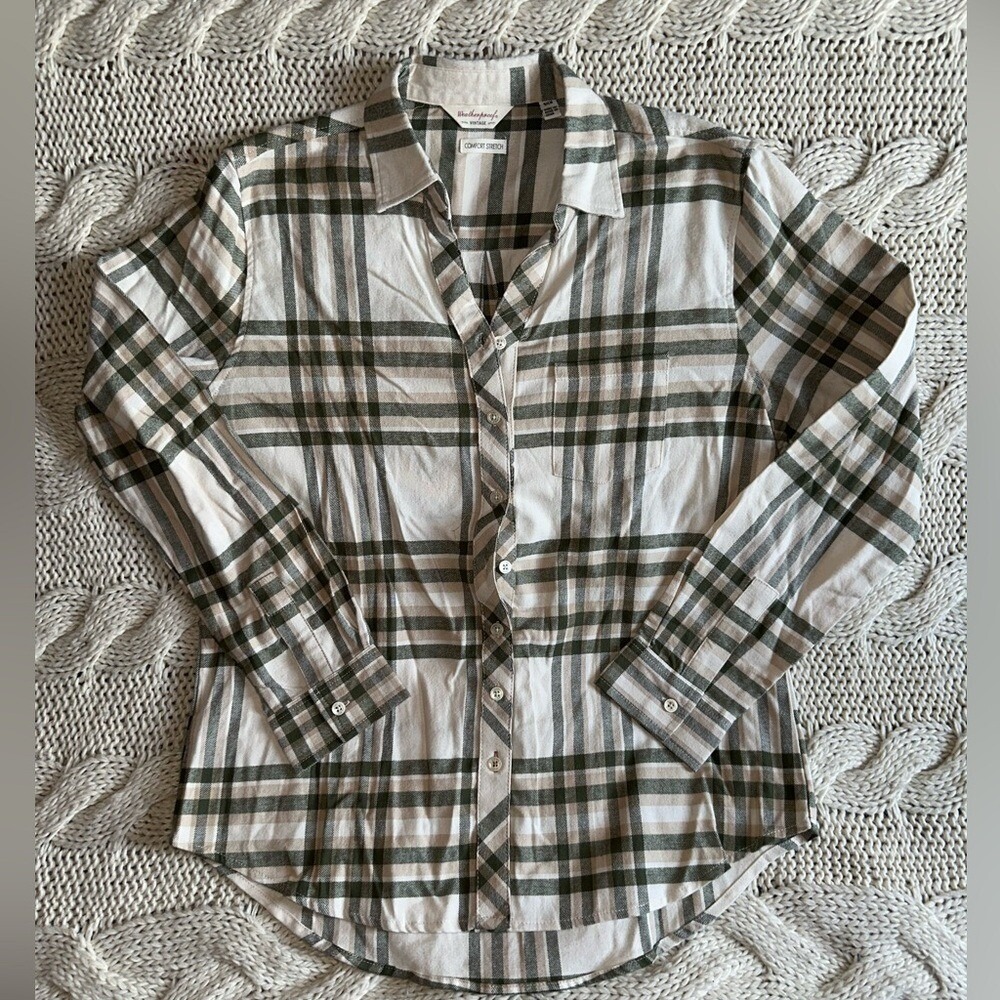 Weatherproof Vintage women's long sleeve button shirt